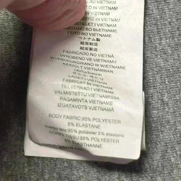 MICHAEL Kors Short Sleeve Stretch Navy Dress with Pleated Sleeves. Women Size L - Picture 7 of 10